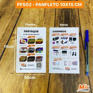 PF502 - PANFLETO 10X15 CM